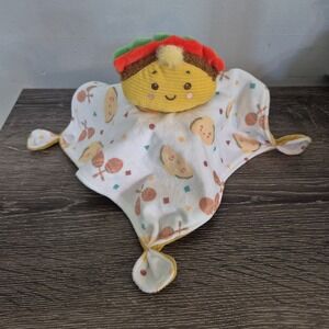 Mary Meyer Sweet Taco Lovey Plush Security Blanket Knotted Corners